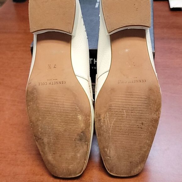 Kenneth Cole New York White Bowan 2 Loafers Size 7.5 - Picture 8 of 9